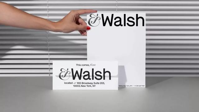 施德明退出，Sagmeister＆Walsh散伙，＆Walsh设计公司新形象